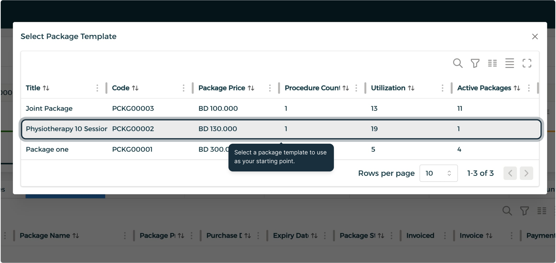 Step 2 - Review and Activate a Package